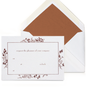 Fill In Invitations: Bonsai Border (sets of 10)