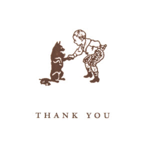 Boy and Dog Thank You (sets of 10)