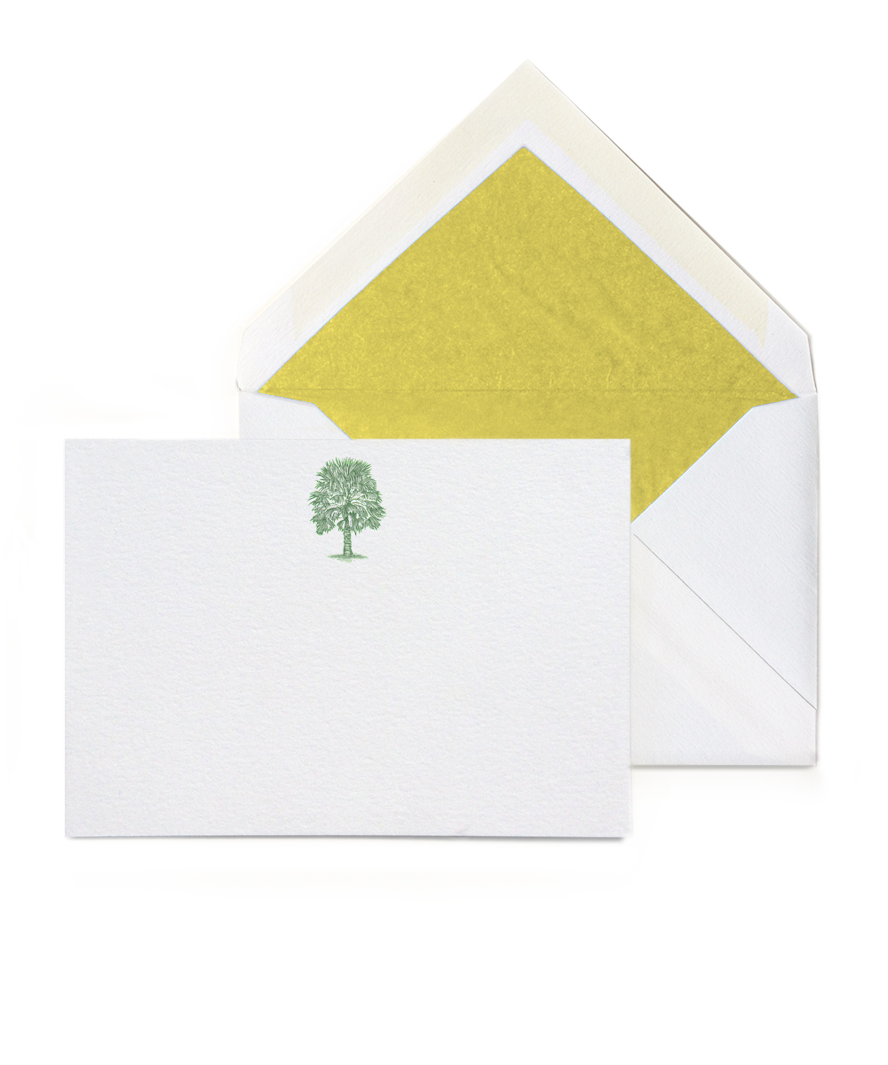 Florida Palm - Engraved Stationery