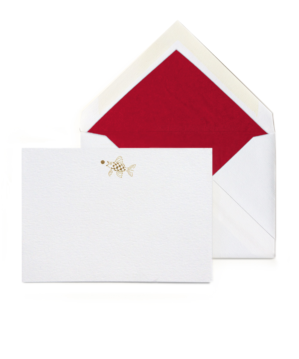 Goldfish - Engraved Stationery