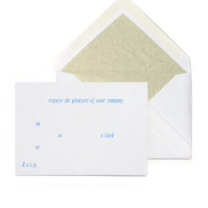 Metro Fill In Invitation