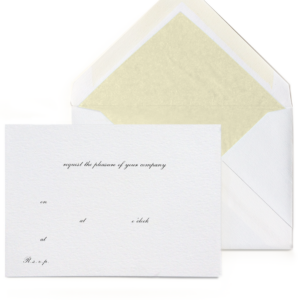 Fill In Invitations: London Script (sets of 10)