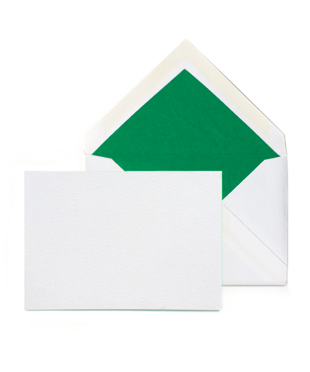 Kelly Green Flat Card & Envelope