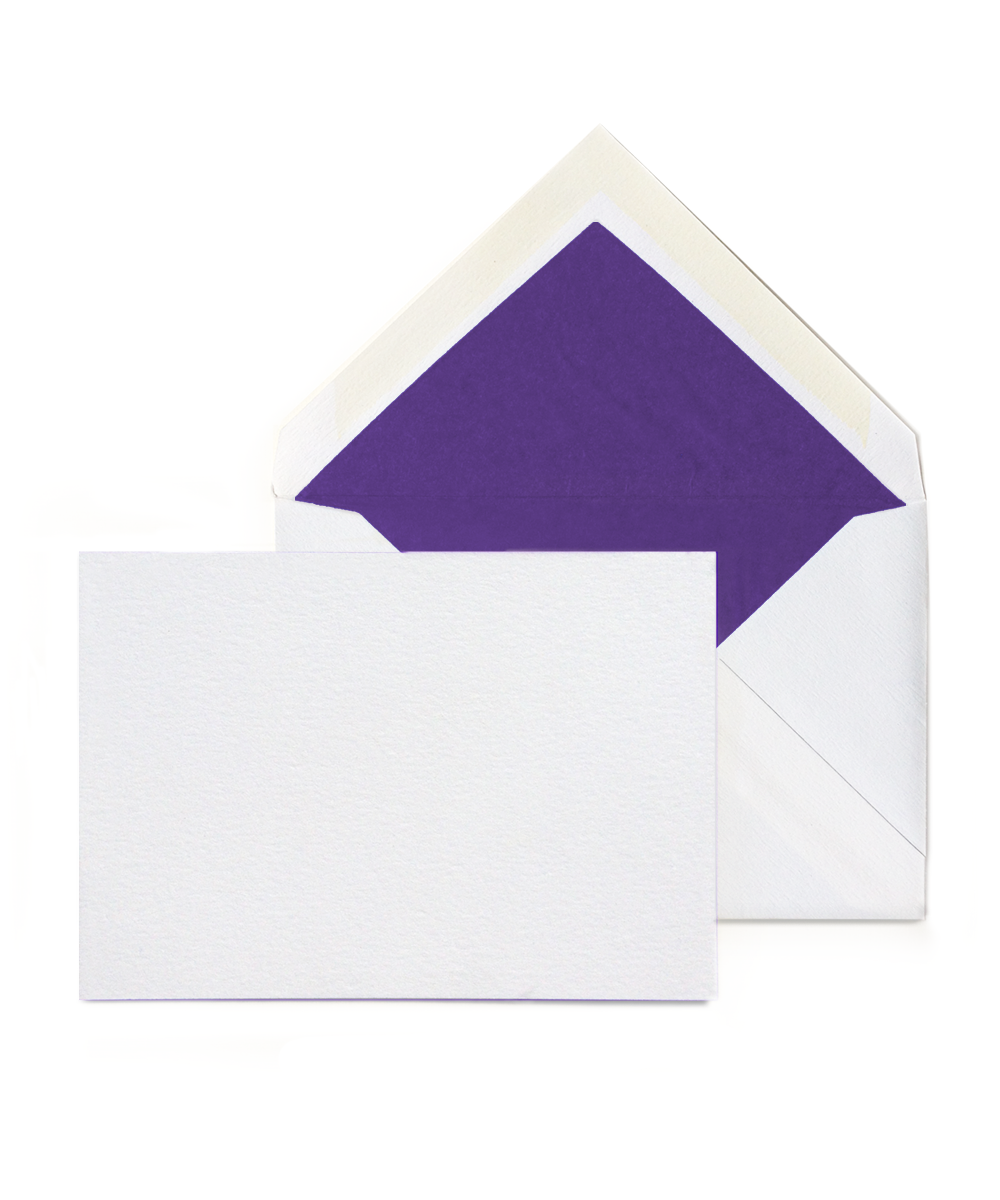 Royal Purple Flat Card & Envelope