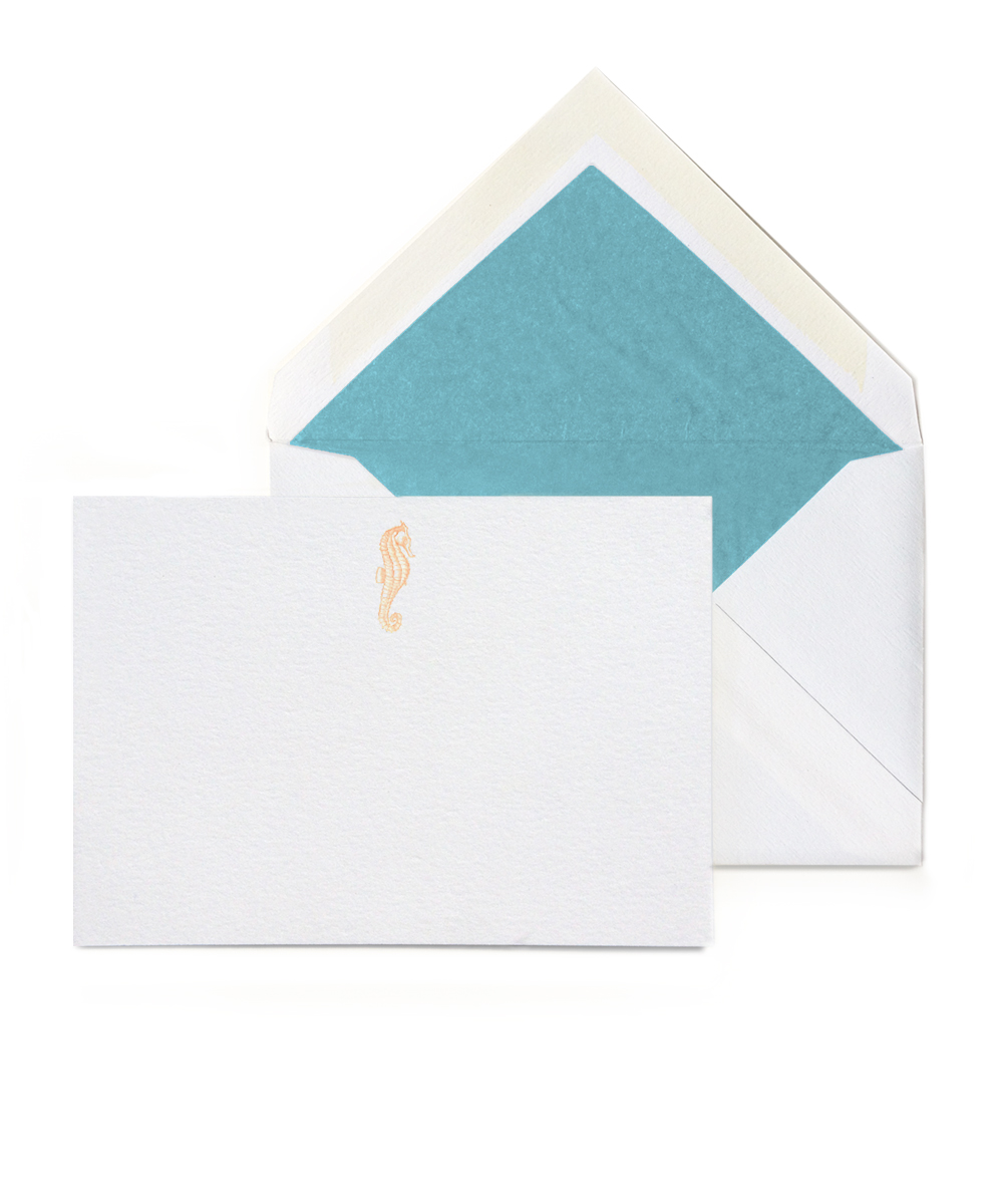 Seahorse - Engraved Stationery