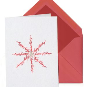 Calligraphic Star Folded Card (sets of 10)